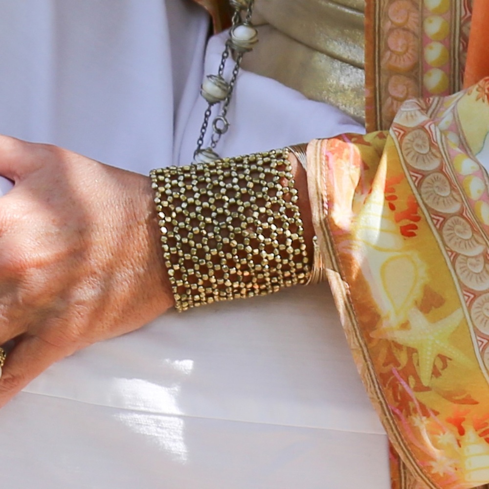 Gold Weave Boho  Bracelet